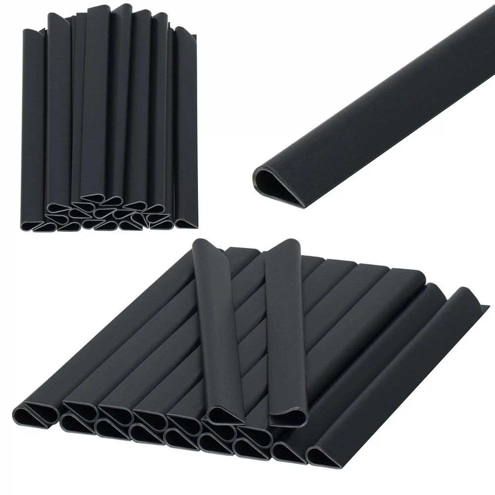 Tvirtinimo segtukai tvoros juostai Springos FN0006 19 cm antracitas