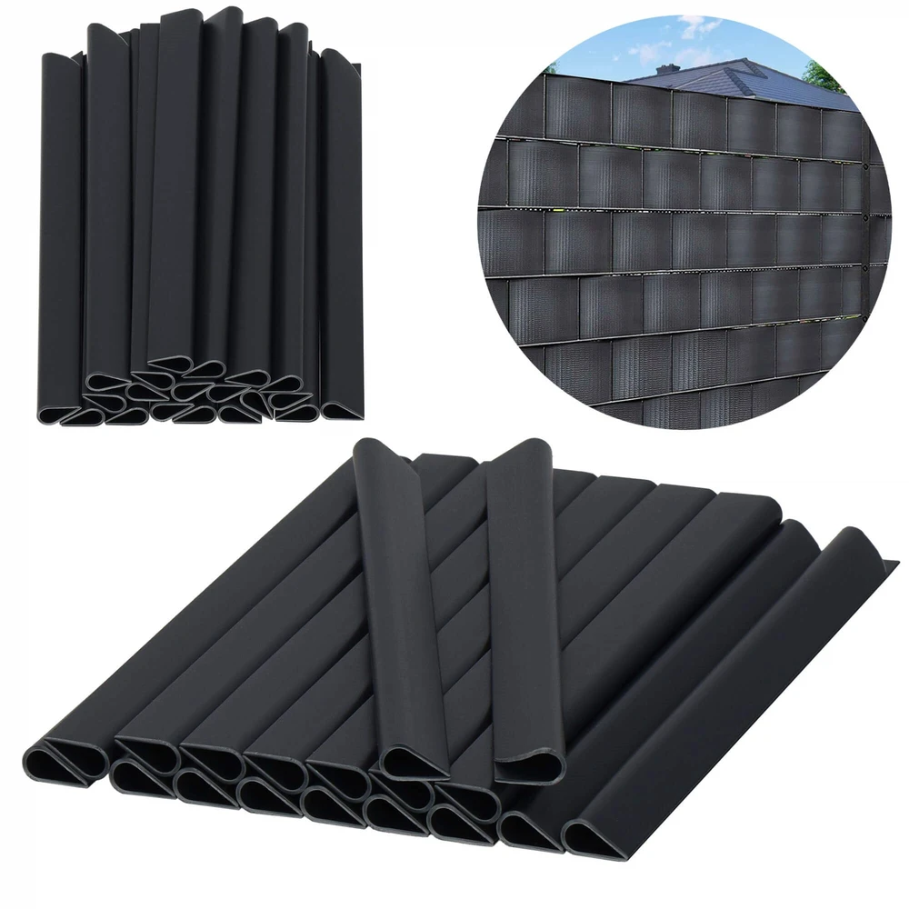 Tvirtinimo segtukai tvoros juostai Springos FN0006 19 cm antracitas