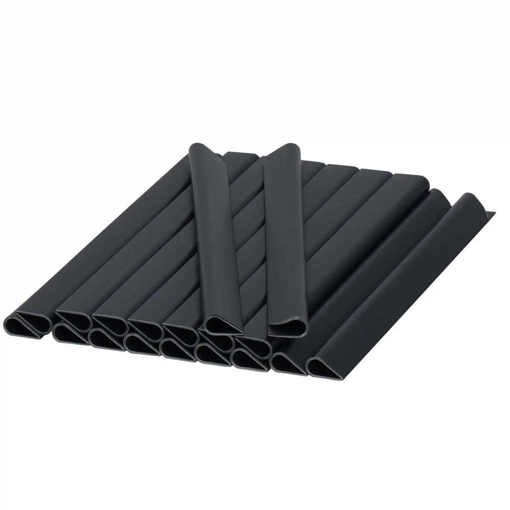 Tvirtinimo segtukai tvoros juostai Springos FN0006 19 cm antracitas