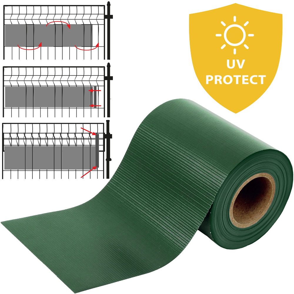 Tvoros juosta Springos 19 cm x 35 m tamsiai žalia, su spaustukais