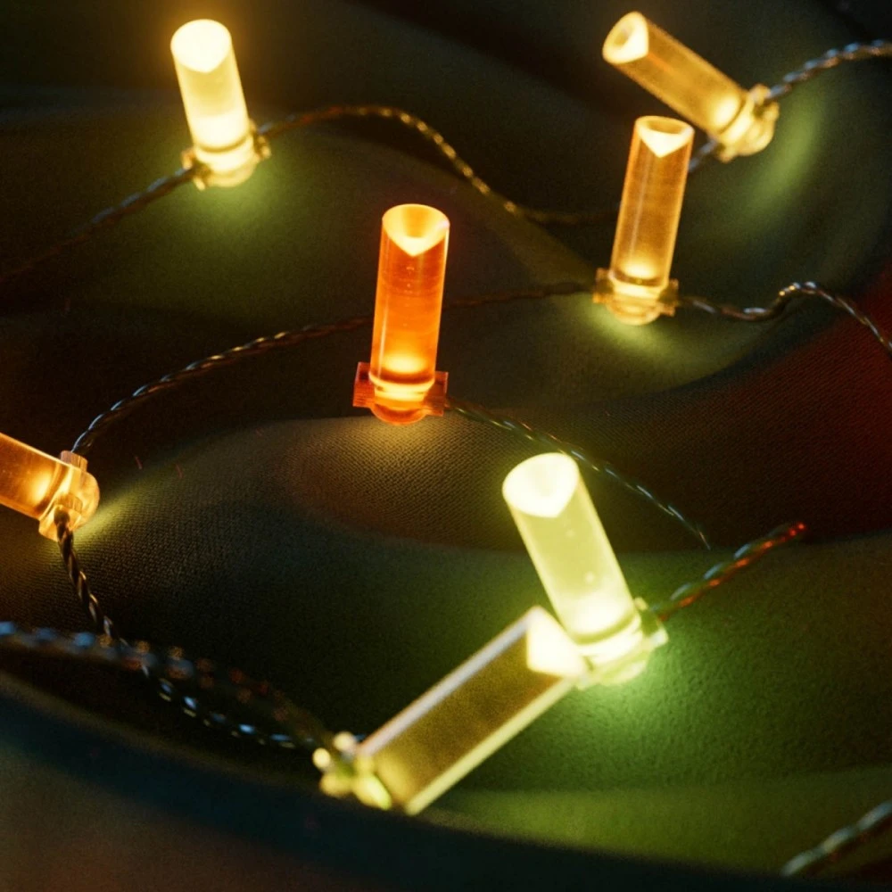 Kalėdinė girlianda Twinkly Candies 100 RGB LED USB- C, žalios spalvos laidas