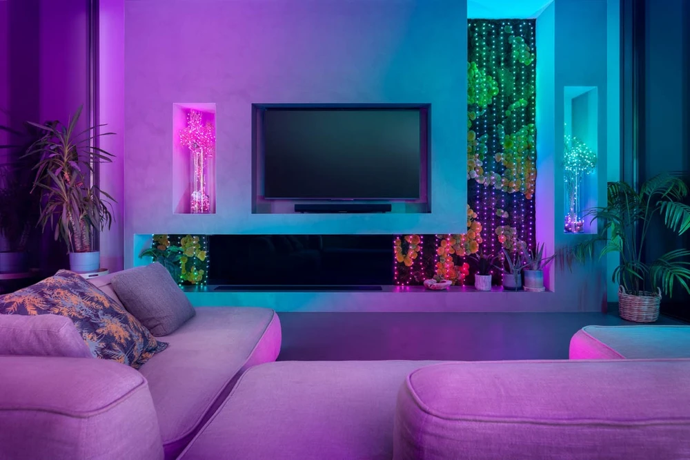 Kalėdinė girlianda Twinkly Candies 200 RGB LED USB- C, žalios spalvos laidas