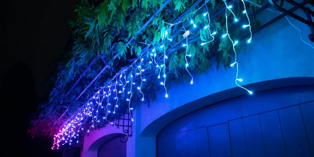 Kalėdinė lempučių girlianda Twinkly Icicle 190 Special LED RGB+W, varvekliai, daugiaspalvė