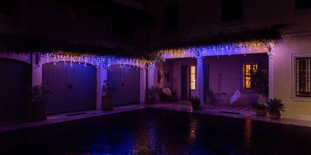 Kalėdinė išmanioji lempučių girlianda Twinkly Icicle 190 LED RGB, varvekliai, daugiaspalvės
