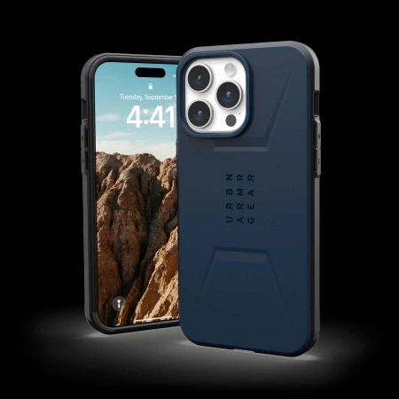 Urban Armor Gear UAG Civilian MagSafe Apple iPhone 15 Pro Max - dėklas telefonui mėlynos spalvos
