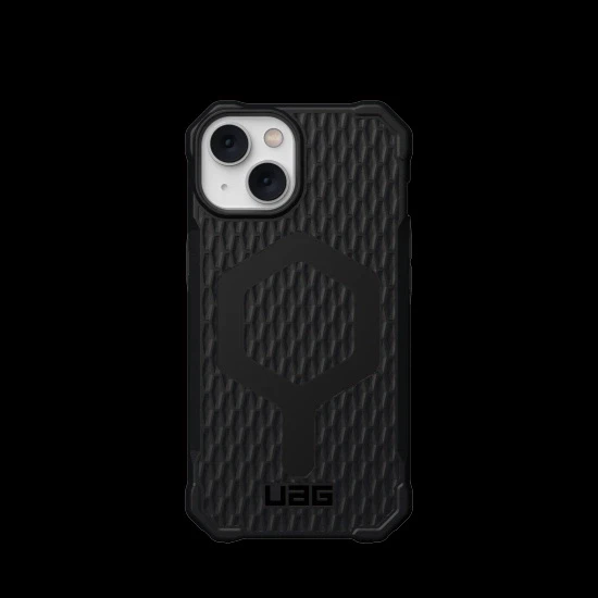 UAG Urban Armor Gear dėklas ESSENTIAL ARMOR suderinamas su MagSafe, skirtas IPHONE 14 Plus juodas