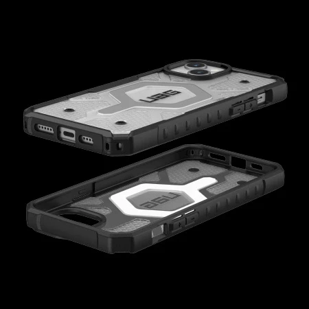 Dėklas Urban Armor Gear „UAG Pathfinder Magsafe“, skirtas „iPhone 15 Plus“ (ledo spalvos)