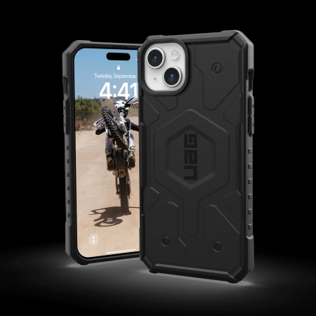 Urban Armor Gear UAG Pathfinder MagSafe dėklas iPhone 15 Plus - juodas