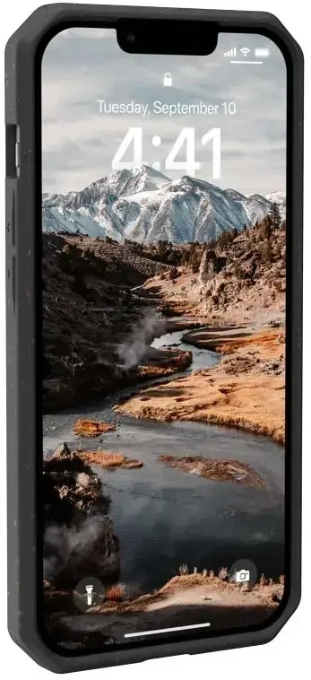 UAG Urban Armor Gear dėklas BIOLOGIŠKAI SKAIDOMAS OUTBACK, skirtas IPHONE 14 Plus, juodas