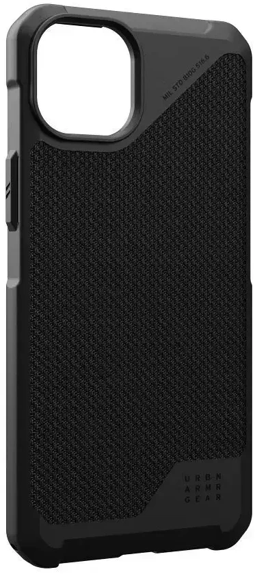 UAG Urban Armor Gear Metropolis LT telefono dėklas su „MagSafe“ palaikymu, skirtas „iPhone 15 Plus“, juodas