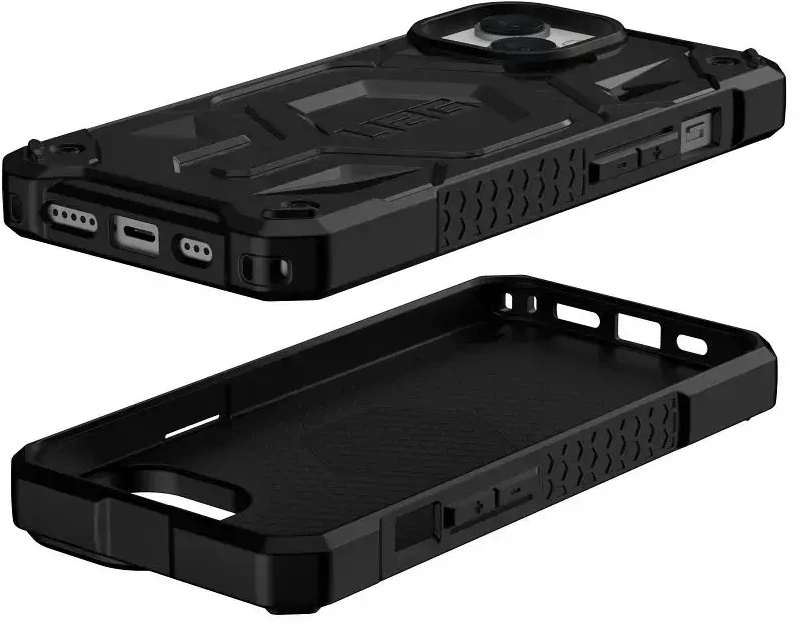 UAG Urban Armor Gear Monarch telefono dėklas su „MagSafe“ palaikymu, skirtas „iPhone 14 Plus“, juodas