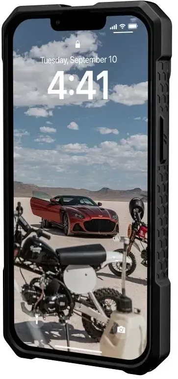 UAG Urban Armor Gear Monarch telefono dėklas su „MagSafe“ palaikymu, skirtas „iPhone 14 Plus“, juodas