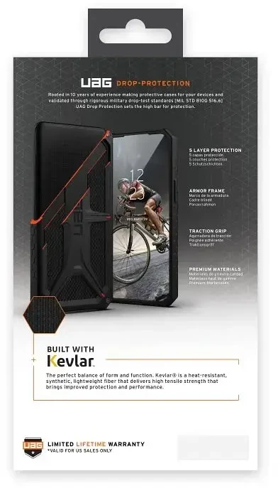 UAG Urban Armor Gear dėklas MONARCH, skirtas IPHONE 14 Plus, anglies pluošto