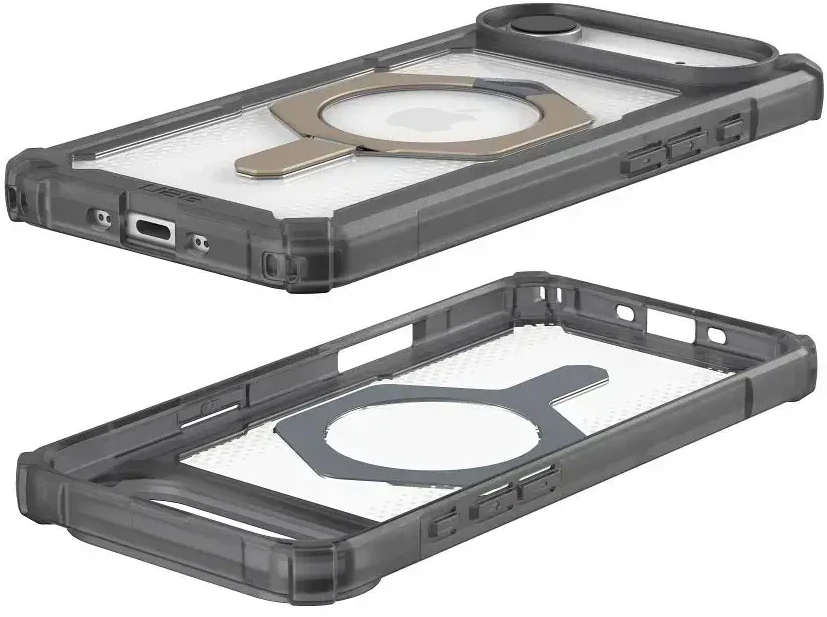 UAG Urban Armor Gear dėklas PLASMA XTE, suderinamas su „MagSafe“, skirtas IPHONE 17, pelenų / titano spalvos