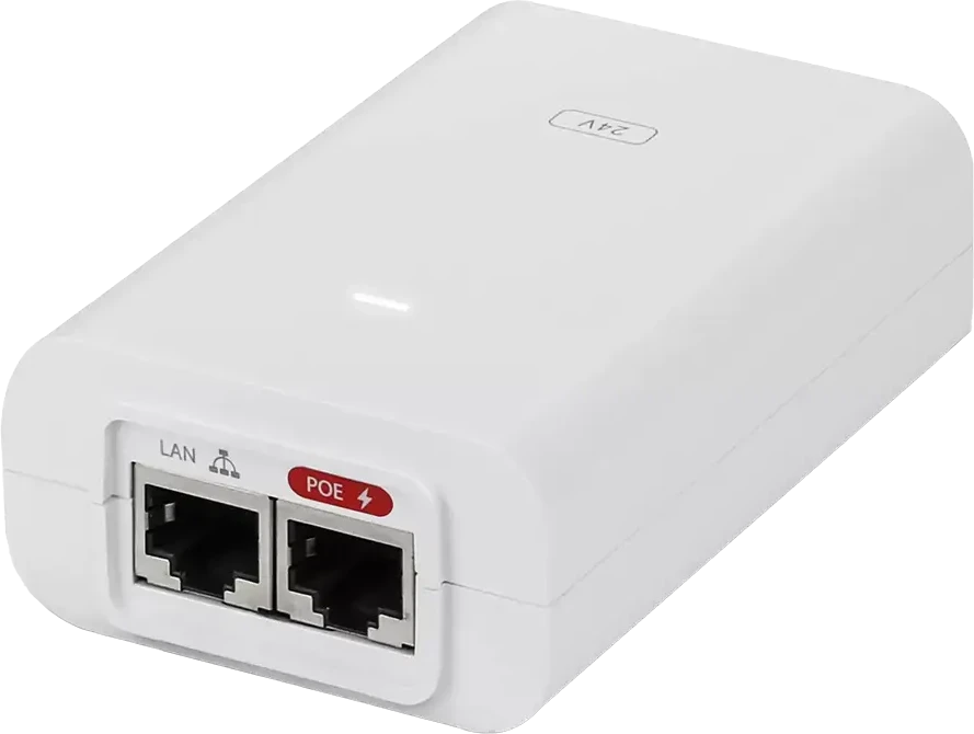 Ubiquiti POE-24-24W-G-WH | Maitinimo šaltinis PoE | 24V, 1A, 24W, Gigabit