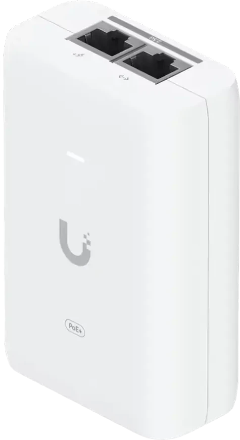 UBIQUITI 2.5G POE+ ADAPTERIS (30W) ADAPTERIS, GALIMAS MAITINTI UNIFI POE+ ĮRENGINIUS, SUMAŽINTI PRIKLAUMYBĄ NUO POE JUNGIKLIŲ MAITINIMO IR PATEIKTI Kelių GIGABITŲ LAN RYŠĮ