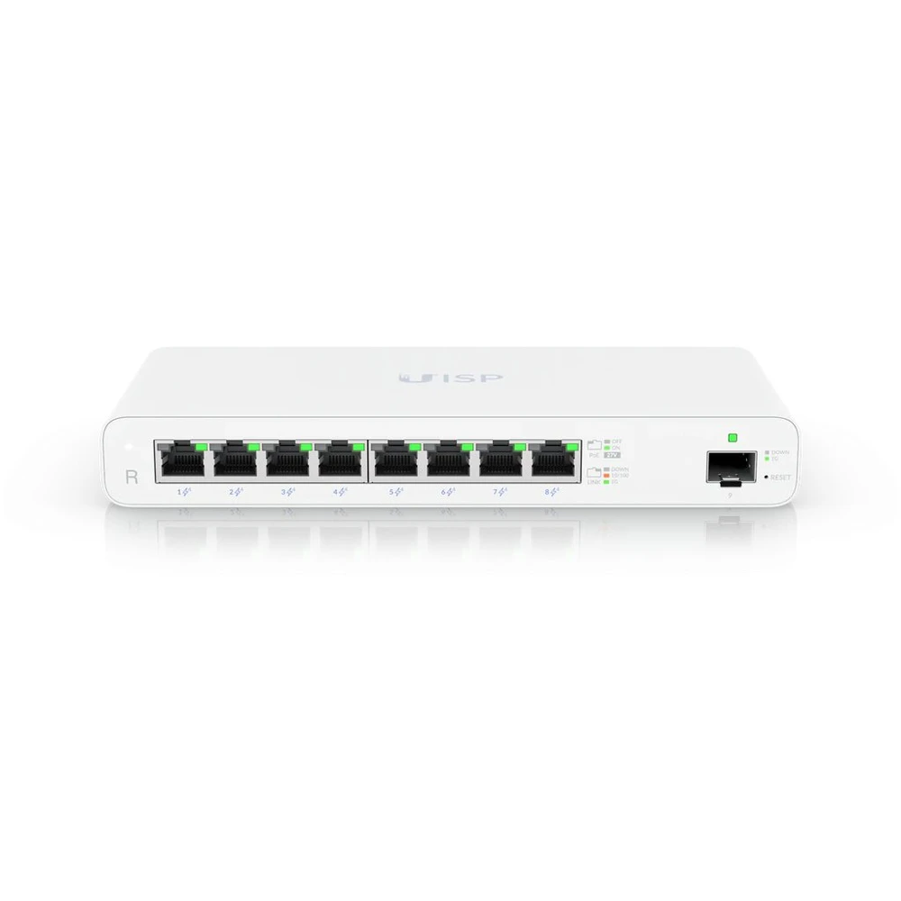 UBIQUITI UISP-R-EU Maršrutizatorius MicroPoP 8x RJ45 1000Mb/s 1x SFP 110W