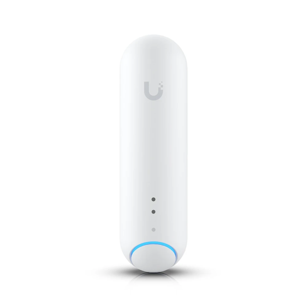 UBIQUITI PROTECT „Viskas viename“ jutiklis. Akumuliatoriumi maitinamas išmanusis jutiklis, galintis aptikti judesį, apšvietimą IR APLINKOS POKYČIUS