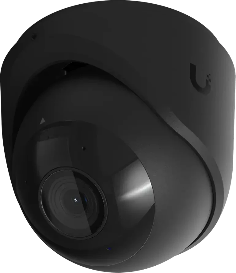 „Ubiquiti UVC-G6-Turret-B Juodas“ – visoms oro sąlygoms atspari, nuo įsilaužimo apsaugota 4K PoE kamera su 1/1,8 colio 8 MP vaizdo jutikliu, „Multi-TOPS“ dirbtinio intelekto varikliu ir 3 ašių rankiniu reguliavimu, užtikrinančiu lankstų montavimą.