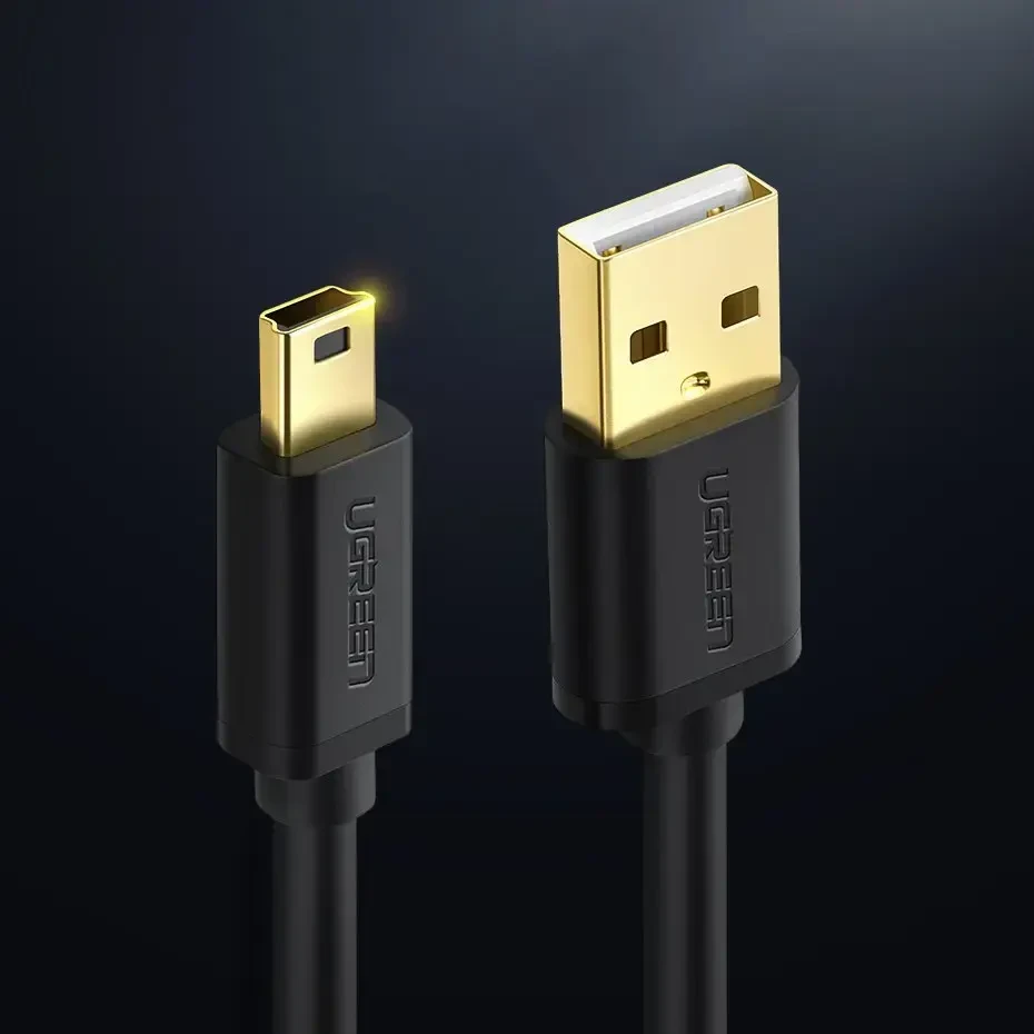 UGREEN Kabelis USB į mini USB 1m - Juodas
