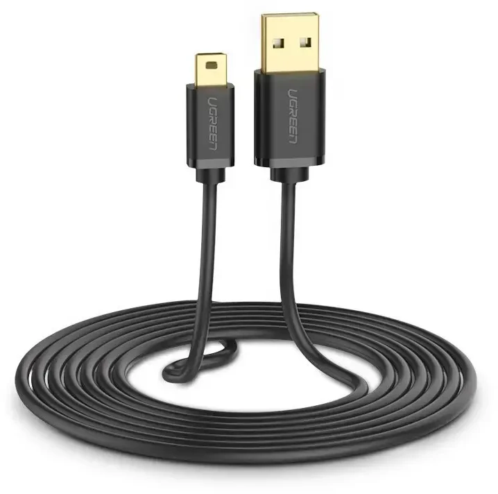UGREEN Kabelis USB į mini USB 1m - Juodas