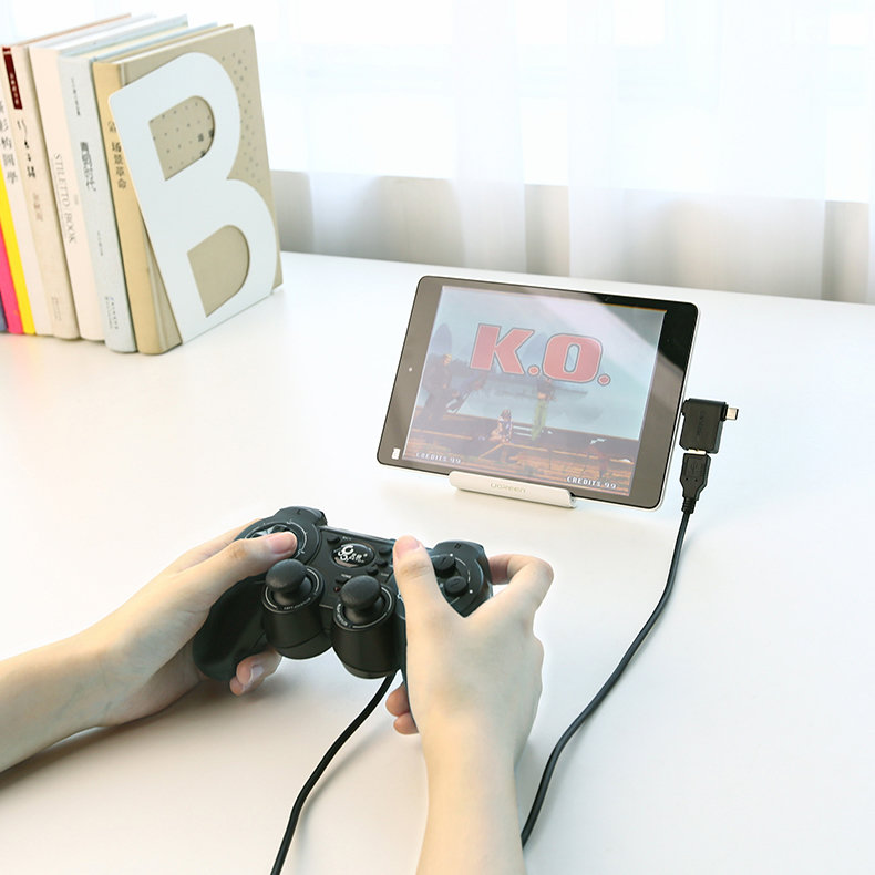 UGREEN 2in1 adapteris OTG USB-A 3.0 – USB-C ir microUSB juodas