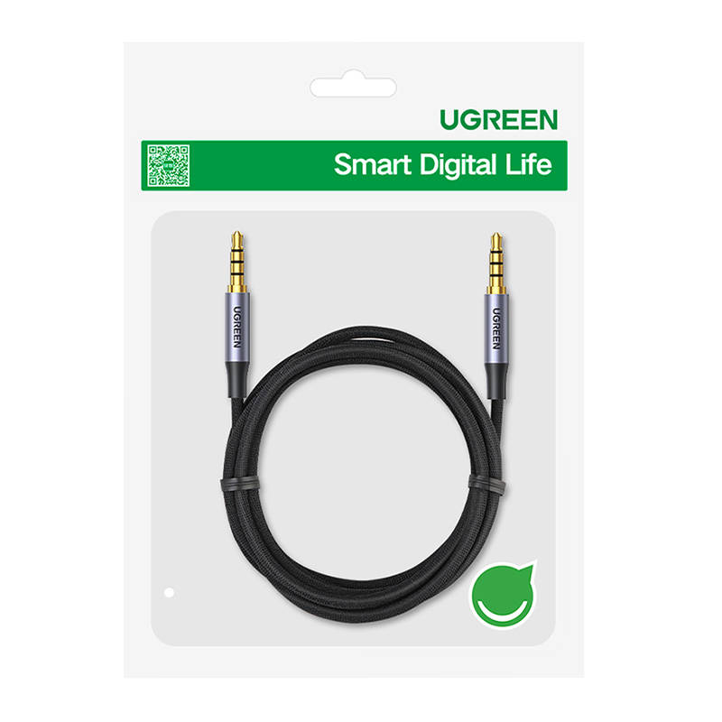 UGREEN 3.5 mm lizdo kabelis AUX 1.5 m (pilkas)