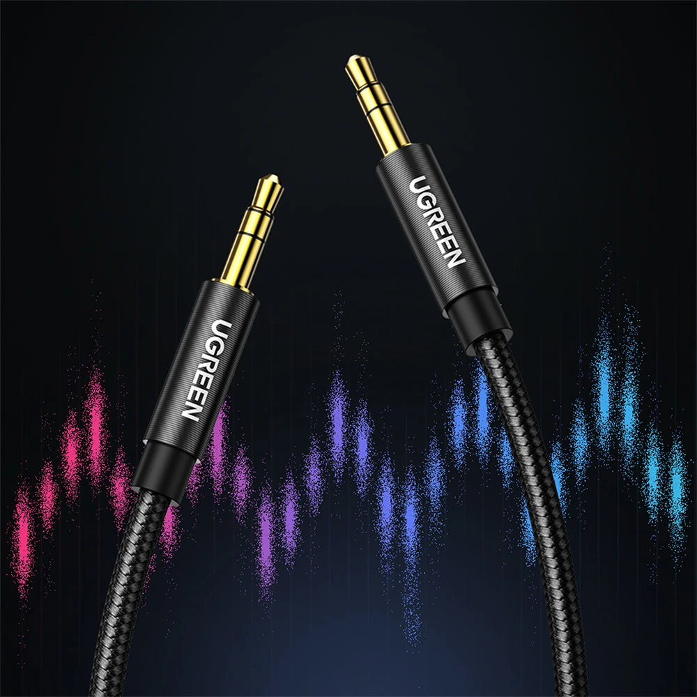 UGREEN AV112 AUX 3.5mm laidas 2m juodas