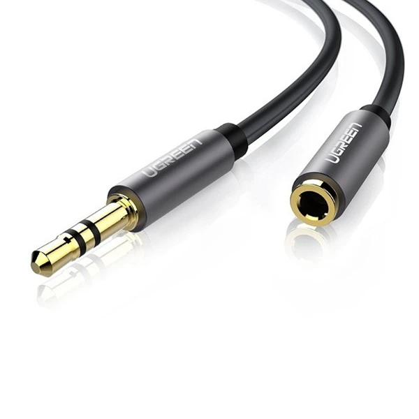 UGREEN AUX kabelio prailginimas į mini 3.5mm 2m - Juodas