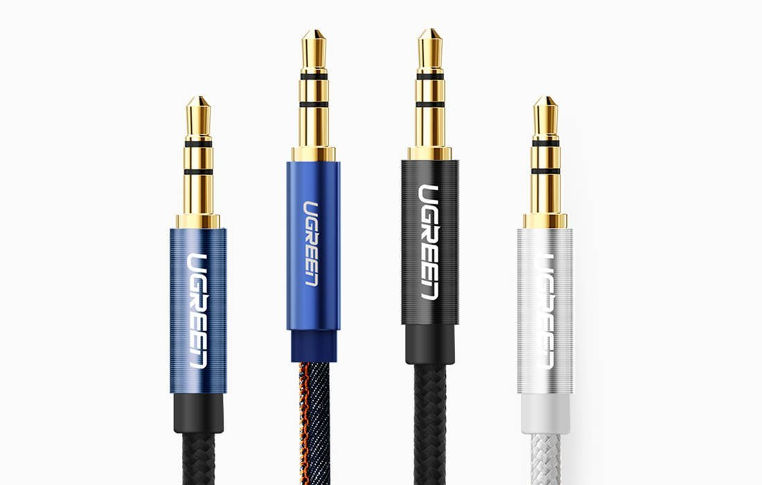UGREEN mini jack 3.5mm AUX kabelis 3m - Mėlynas