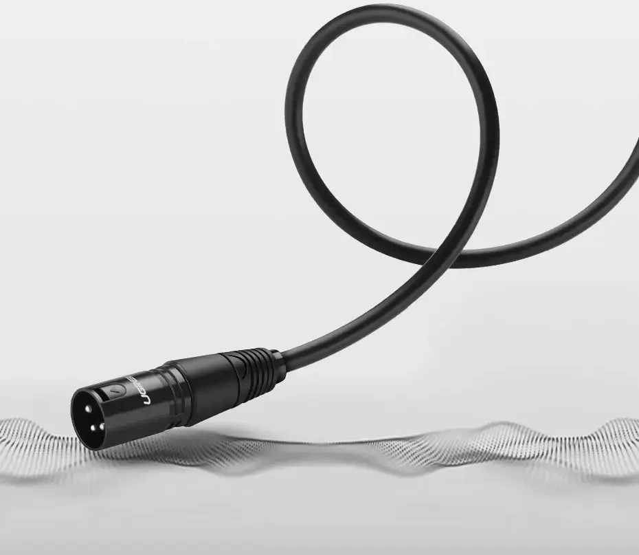 UGREEN AV130 XLR moteriškos jungties į XLR vyriškos jungties kabelis - 2 m (juodas)