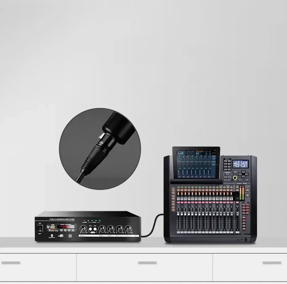 UGREEN AV130 XLR moteriškos jungties į XLR vyriškos jungties kabelis - 2 m (juodas)