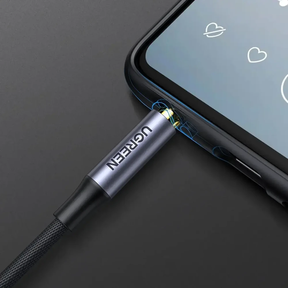UGREEN kabelis 3.5mm 4pin kištukas - 3.5mm kištukas 4pin 1m AV183 - Juodas