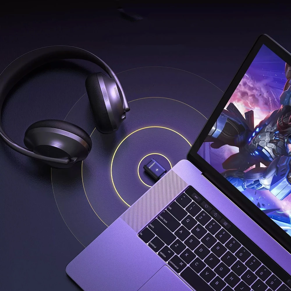 Ugreen BT501 USB-C siųstuvas su bevielėmis ausinėmis