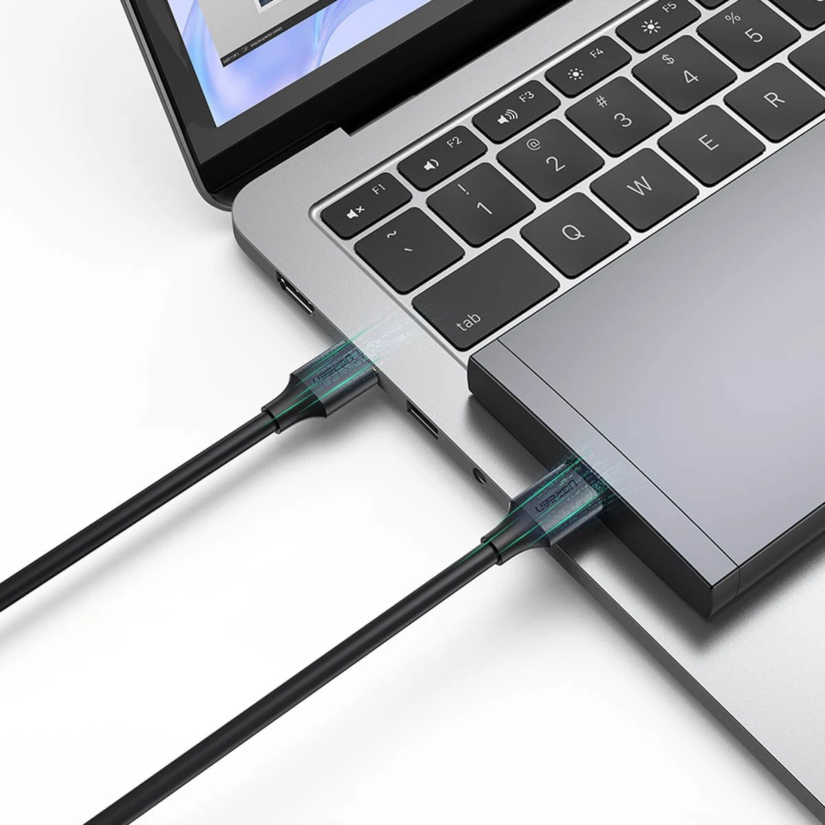 USB 3.0 AA kabelis UGREEN 0.5 m (juodas)