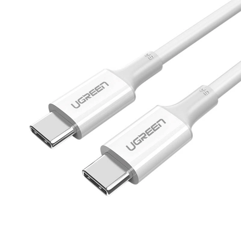 Laidas USB-C kištukas į USB-C kištukas 2.0 UGREEN US300, 2m (baltas)