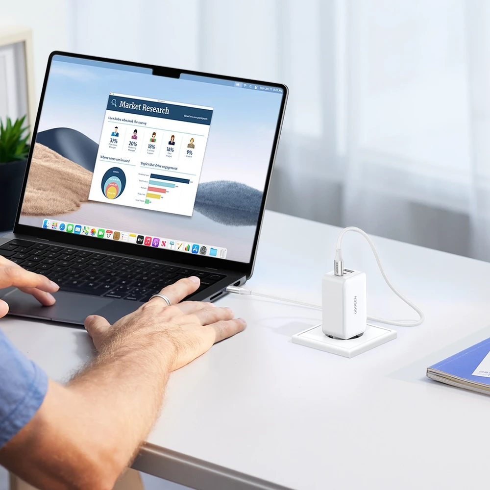 Greitasis įkroviklis Ugreen CD224 65W USB + 3 x Type-C