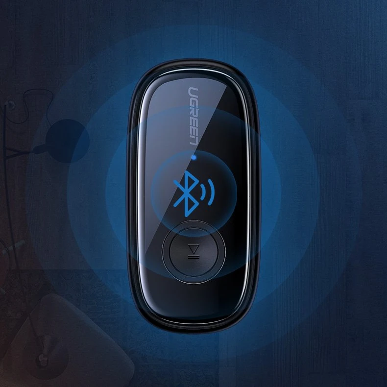 UGREEN CM279 Bluetooth 5.0 siųstuvas AUX aptX juodas