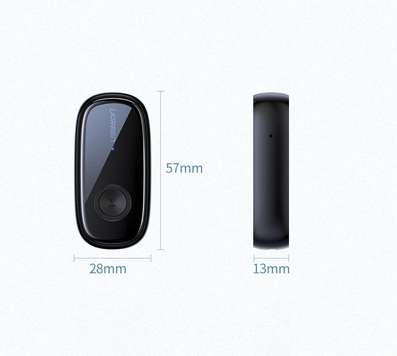 UGREEN CM279 Bluetooth 5.0 siųstuvas AUX aptX juodas