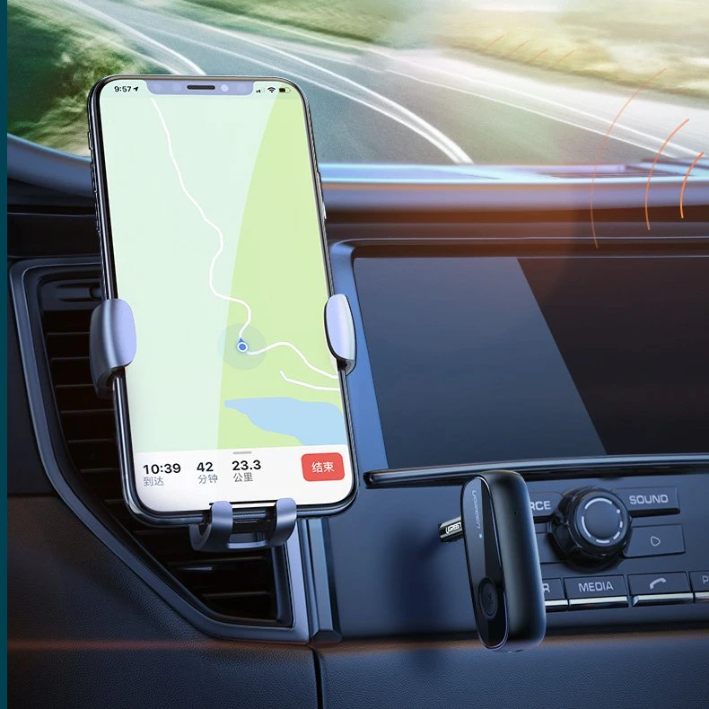 UGREEN CM279 Bluetooth 5.0 siųstuvas AUX aptX juodas