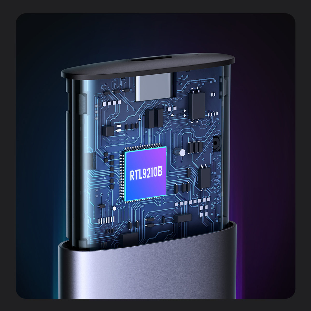 UGREEN CM400 M.2 SSD namas, NVMe, SATA, 10 Gbps, USB-C (šürke)