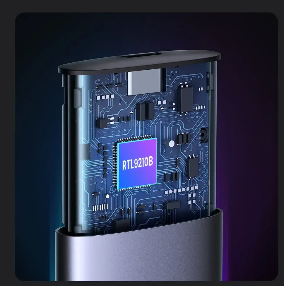 UGREEN CM400 M.2 SSD namas, NVMe, SATA, 10 Gbps, USB-C (šürke)