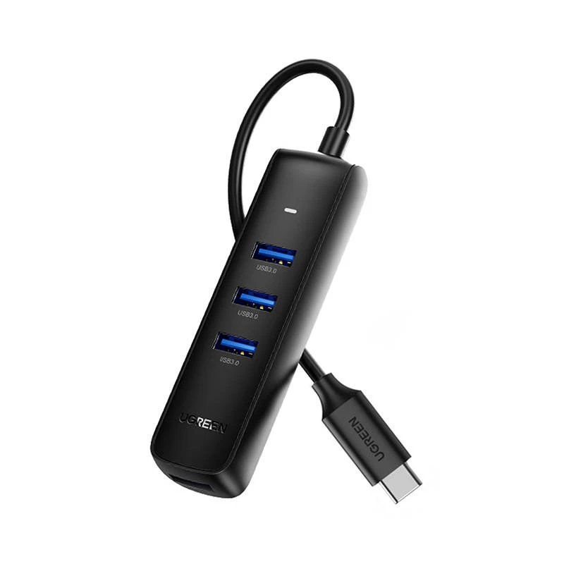 UGREEN CM416 4 az 1-ben USB-4x USB adapteris 0.25m (fekete)