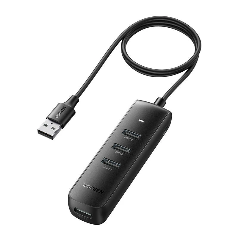 UGREEN CM416 4 az 1-ben USB-4x USB adapteris 0.25m (fekete)
