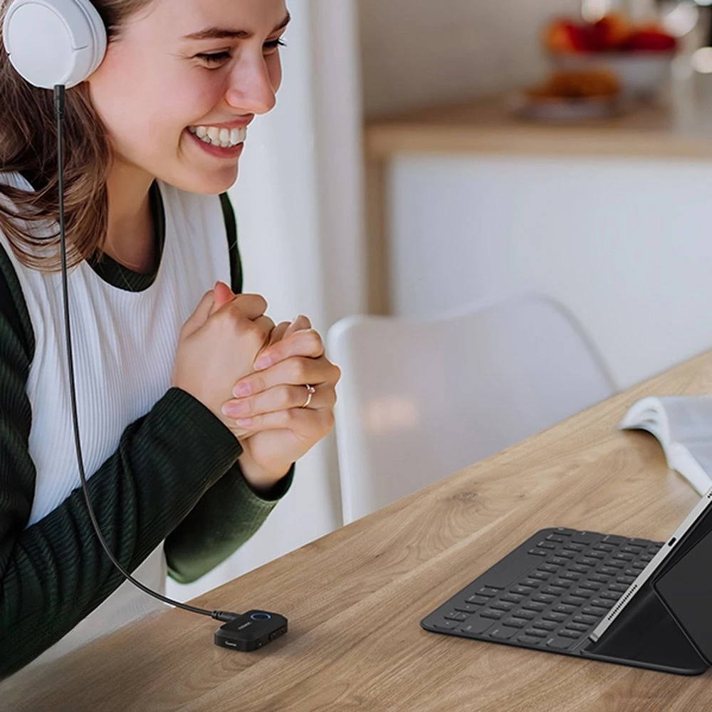 Ugreen CM596 Bluetooth 5.3 AUX garso imtuvas - juodas
