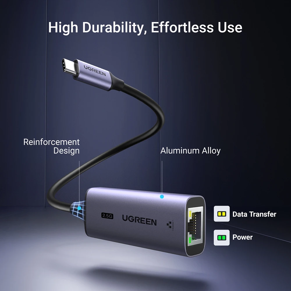 Ugreen Adapteris tinklo USB C 3.1 Gen1 - RJ45 2.5G Gigabit