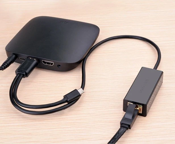 Ugreen Adapteris tinklo USB-A 2.0 - RJ45 10/100Mbit/s, juodas