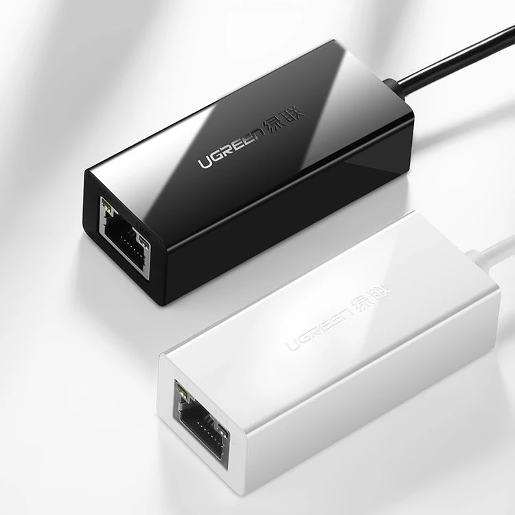 Ugreen Adapteris tinklo USB-A 2.0 - RJ45 10/100Mbit/s, juodas