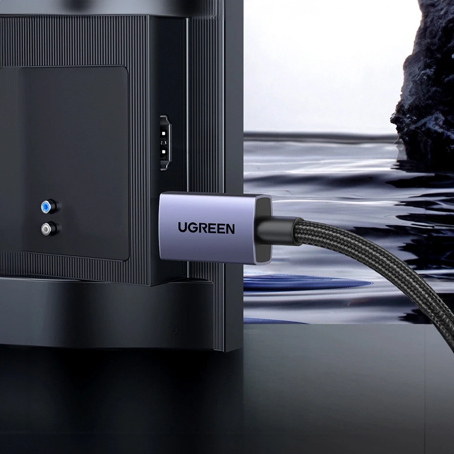 Ugreen DP118 DisplayPort 2.1 cable 2m - pilkos spalvos