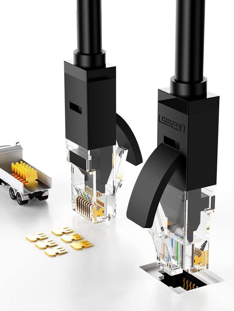 UGREEN NW102 Ethernet RJ45 suapvalintas tinklo kabelis Cat.6 UTP 1m